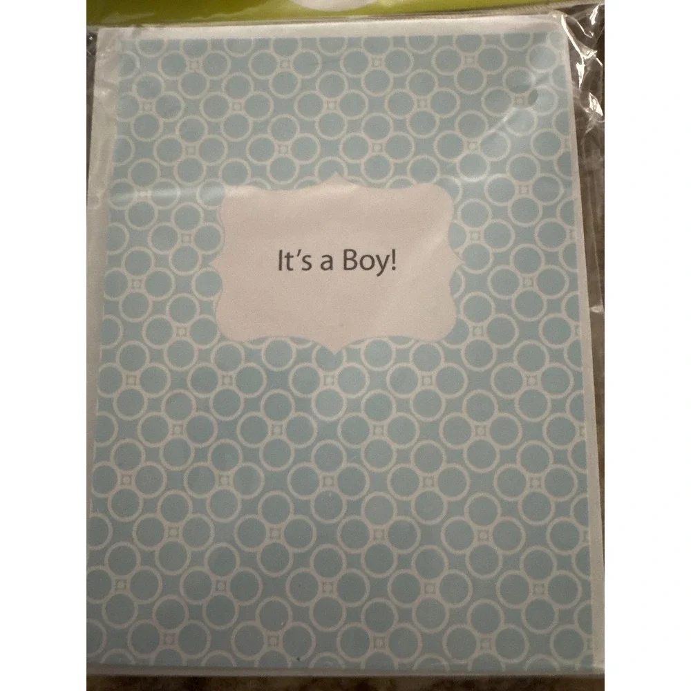2pk Carters Its a Boy Birth Announcement Cards total 20ct Blue  (photo insert)